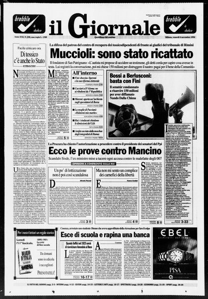 Il giornale : quotidiano del mattino